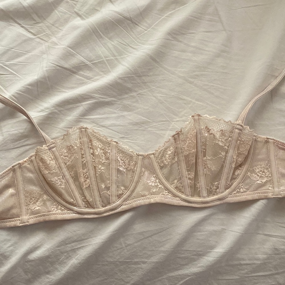 SavageXFenty holographic corset style bra (too small)